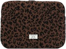 Cheetah Print Quilted Laptop Case Protective Padded Sleeve 15 Inch Leopard Puffy picture