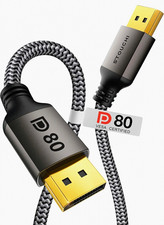 Stouchi VESA Cert.DisplayPort 2.1 Cable, 80Gbps, 4K@540Hz, Snag-Free Cord, 6.6Ft picture