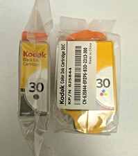 2pk NEW GENUINE Kodak 30 Black & Color Ink Cartridge 8781098 30B 30C  picture