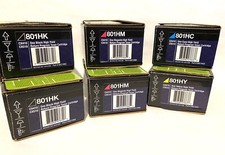 NEW (6) LEXMARK TONERS INK CARTRIDGES (2) 801HK (2) 801HM (1) 801HC (1) 801HY picture