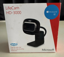 Webcam Microsoft LifeCam HD 3000 720p HD Video 3MP Camera Skype Built-in Mic USB picture