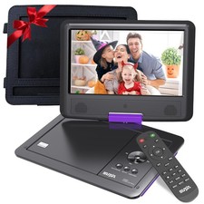 SUNPIN 11in Portable DVD Player Swivel Screen Rechargeable battery Travel Player picture
