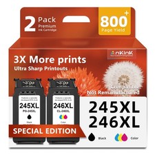 Ankink 245XL 246XL Black Color Compatible Ink for Canon PG 245 CL 246 XL picture