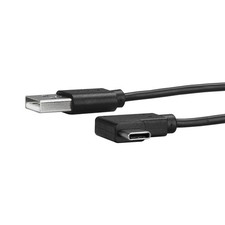 StarTech.com USB to USB C Cable – 1m / 3 ft – Right Angle USB Cable – USB A to U picture