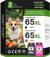 SHEENGO 65XL Ink Cartridges Black and Tri-Color 2-Pack picture