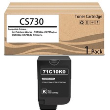 1 Pack CS730 Black Toner Cartridge for CX730de CX735adse CS735de CS730de Printer picture
