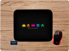 SPACE INVADERS HELLO CLASSIC GAMING ART MOUSE PAD DESK MAT HOME OFFICE WORK GIFT picture