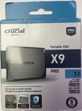 Crucial X9 Pro PRO Series 1TB Portable External SSD 1050MB/s Water Resistant picture