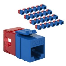 ICC ICC-IC107F6CBL Module CAT 6 HD 25PK Blue - NEW - Retail Pack of 25, White picture