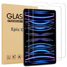(2 Pack)Apple iPad Pro 12.9 Tempered Screen Protector for 12.9 inch 2022/2021/18 picture