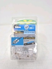 IDEAL 85-370 Cat5E Feed-Thru RJ-45 MODULAR PLUGS 25 PACK-New picture