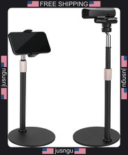 All Metal Webcam & Smartphone Desk Stand with 360° Swivel, Adjustable Height picture