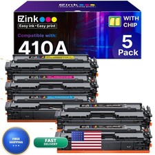 E-Z Ink 410A Toner Cartridge 5 Pack for HP Color LaserJet Pro M477 M452 picture