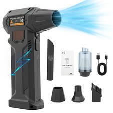 280000RPM Electric Air Duster Cordless Mini Jet Dry Blower Portable Turbo Fan US picture