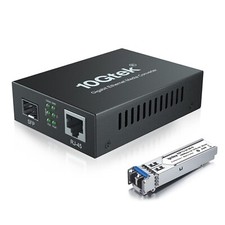 Gigabit Single-Mode LC Fiber to Ethernet Media Converter with A SFP LX Module... picture