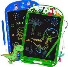 2 Pack LCD Writing Tablet for Kids,10 Inch Colorful Doodle Board Erasable and Re picture