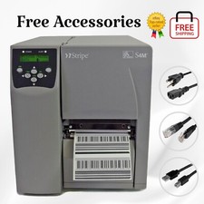 FULLY TESTED ZEBRA S4M Thermal Transfer Barcode Label Printer Ethernet USB picture