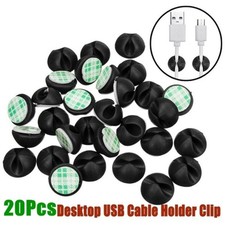 10/20Pcs Cable Clips Winder Silicone Cable Organizer Desktop Wire Storage picture