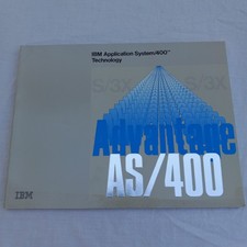 1988 1ST Edition IBM AS/400 TECHNOLOGY Advantage S/3X Book Manual Guide 192pg picture