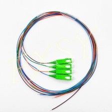 SC/ APC 4 Core Single-Mode SM 9/125 Bundle Fiber Optical Pigtail OS2 4 fibers picture