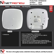 Cisco Catalyst C9130AXI-B Wi-Fi 6  Wireless Access Point picture