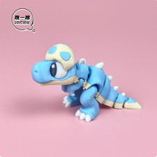 3D printed toy cute and lively little dragon children's festival keychain picture