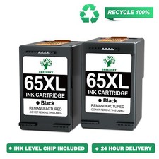 2x Generic 65XL Black Ink Cartridge FOR HP AMP 100 120 125 130 DeskJet 2620 2635 picture