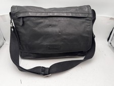 Frye Messenger Briefcase Leather Bag Black Adjustable Strap picture