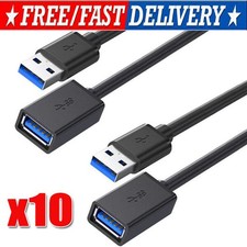 USB3.0 Extension Cable High Speed Extender Cord Adapter TypeA Male to Female LOT picture