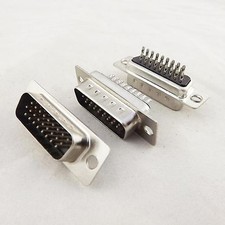 10pcs DB26M D-SUB DB26 26 Pin Male Straight 3 Rows Solder Type Adapter Connector picture