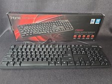 iHome IH-K301 Classic USB Corded Keyboard (Black) Quiet Touch Keys Ulta Slim  picture