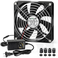 140Mm Computer Fan with AC Plug, Variable Speed Dual Ball Bearing picture