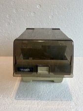 Vintage Tandy Floppy Disk Storage Case Holder With Dividers picture
