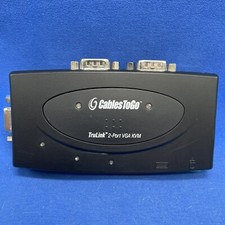 USB 2-Port VGA/KVM Switch C2G #35554 TESTED CablesToGo TruLink picture