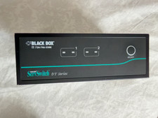 Black Box ServSwitch DT KV9622A 2-Port Dual Monitor DVI USB KVM Switch + charger picture