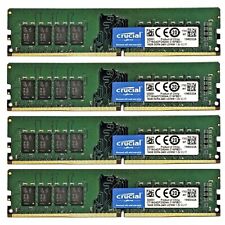 New Crucial 64GB (4X16GB) DDR4 2400MHz PC4-19200 288-Pin 2RX8 Desktop Memory Ram picture