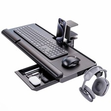Keyboard Tray Under Desk with 360° Rotation, Ergonomic Keyboard and Mouse Tray picture