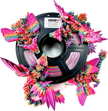 Silk PLA 3D Printer Filament 1.75Mm,Candy Silk Rainbow,Multi Color 3D Printing F picture