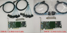 9300-8i 12Gbps HBA IT mode ZFS FreeNAS unRAID w/ 2*SFF8643 SATA/SAS Cable US picture