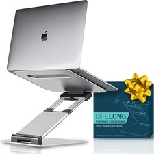 Aluminum Adjustable Laptop Stand Extra Tall 20 Inch Ergonomic Riser picture