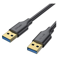 USB 3.0 Cable 3FT, QGeeM USB to USB Cable, USB A 3.0 - Male to Male Cable picture