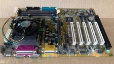 Retro  ABIT VH6-II Motherboard with Celeron  CPU and Case Plate Tested picture