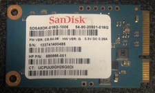 Sandisk SSD mSATA 16GB SATA3 SDSA5DK-016G-1006 SMART Tested 
