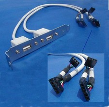 USB PORT DUAL to MAINBOARD PORT 2x5 Red 1-10 14in picture