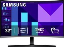 Samsung 32-inch Curved Monitor FHD 100Hz S3 Game Mode Eye Saver HDMI Speakers picture