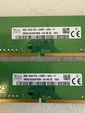 LOT (2) SK Hynix 8GB DDR4 RAM PC4-2400T HMA81GU6AFR8N-UH 16GB Total picture
