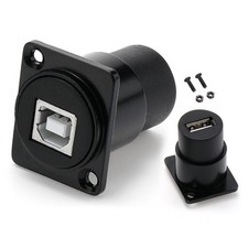 PENGLIN 2PCS D Type USB B to 2.0 Panel Mount Connector D-type(2PCS) picture