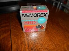 1993 MEMOREX 2SHD HIGH DENSITY 2 EACH OF 5 BRIGHT COLORS FACTORY SEALED FREE SH picture