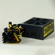 1800W Mining Power Supply 80 plus Gold Modular For 8 GPU ATX PSU Rig Mining picture
