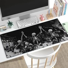 1pc Diatomite Extra-Large Mouse Pad | Card Game Mat, Black and White Hand-Draw picture